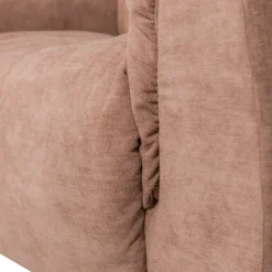 Woood Baggy loveseat geweven chenille oudroze