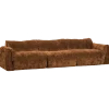 Woood Baggy 3-zits bank 3d chenille middenbruin
