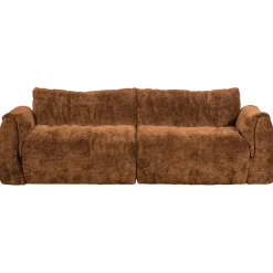 Woood Baggy 2-zits bank 3d chenille middenbruin