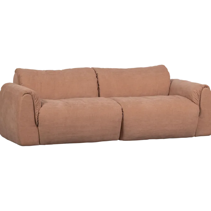 Woood Baggy 2-zits bank geweven chenille oud roze