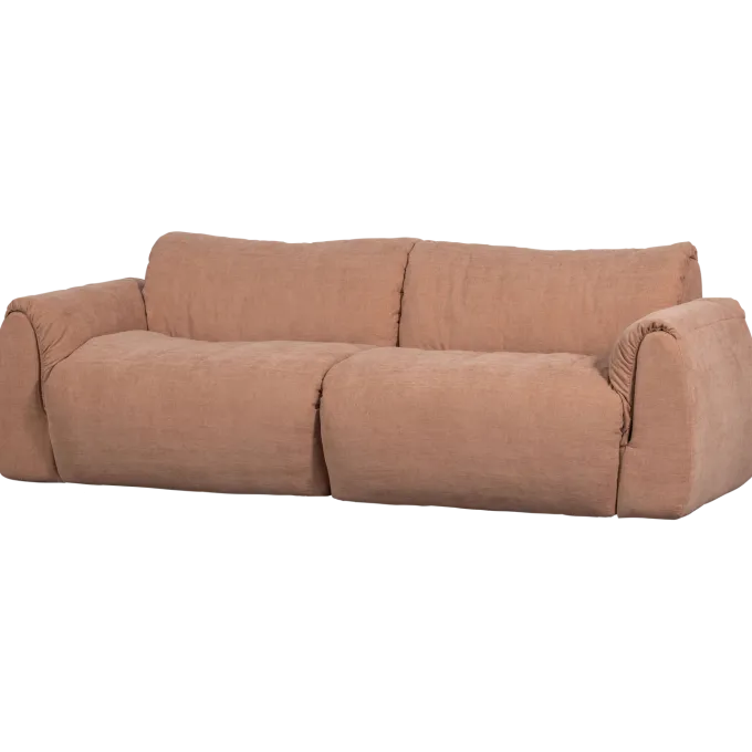 Woood Baggy 2-zits bank geweven chenille oud roze