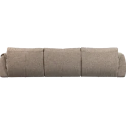 Woood Baggy 3-zits bank geweven stof bruin melange