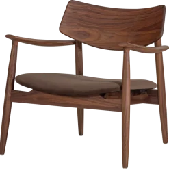 Woood Bask Fauteuil Walnoothout Bruin