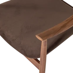 Woood Bask Fauteuil Walnoothout Bruin