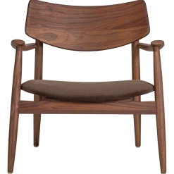 Woood Bask Fauteuil Walnoothout Bruin