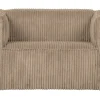 Woood Bean Fauteuil Grove Ribstof Travertin