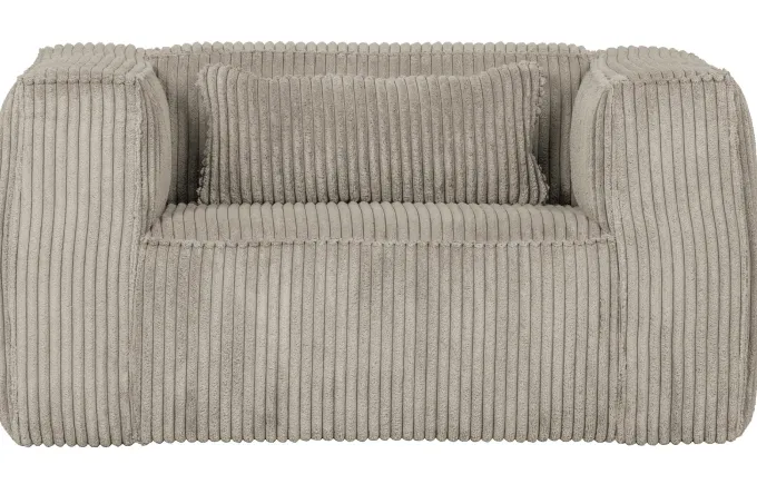 Woood Bean Fauteuil Grove Ribstof Naturel