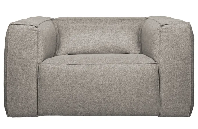 Woood Bean Fauteuil Incl. Kussen Lichtgrijs Gemeleerd