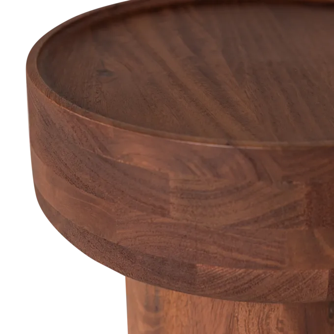 Woood Bijzettafel Dara Mangohout Bruin