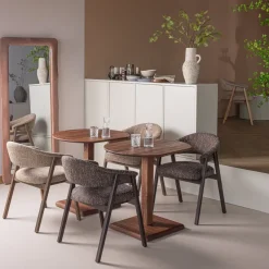 Woood Bistrotafel Feno tussenstuk mangohout bruin