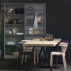 Woood Bliss Spijlenstoel Kunststof Zwart