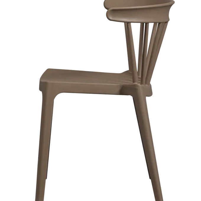 Woood Bliss tuinstoel met spijlen coffee fiber bruin melange