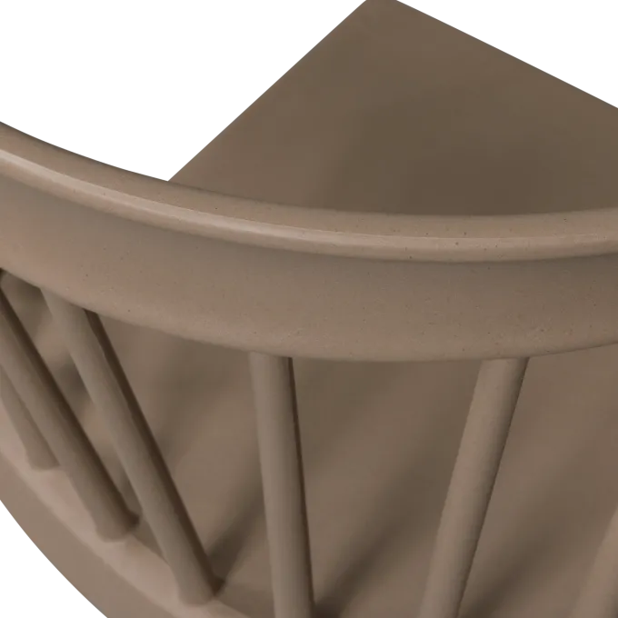 Woood Bliss tuinstoel met spijlen coffee fiber bruin melange