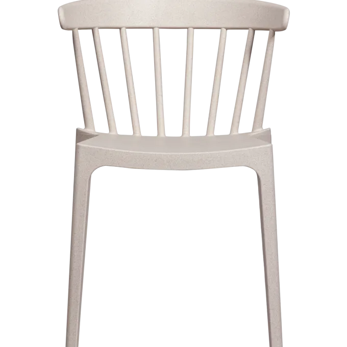 Woood Bliss tuinstoel met spijlen wheat fiber off white melange