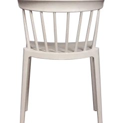 Woood Bliss tuinstoel met spijlen wheat fiber off white melange