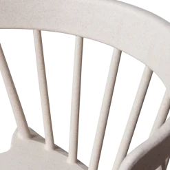Woood Bliss tuinstoel met spijlen wheat fiber off white melange
