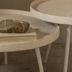 Woood Bounds bijzettafel xl hout/metaal naturel 40xø76