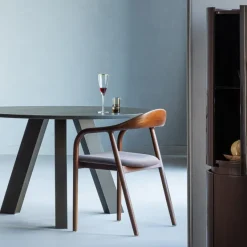 Woood Bran Eetkamerstoel Beukenhout Velvet Bruin [fsc]