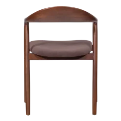 Woood Bran Eetkamerstoel Beukenhout Velvet Bruin [fsc]