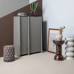 Woood Brilo Bijzettafel Metaal Creme