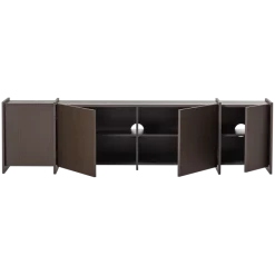 Woood Brock Tv Meubel 200 Cm Essen Fineer Middenbruin [fsc]