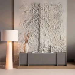 Woood Brock Tv Meubel 200 Cm Essen Fineer Warmgrijs [fsc]