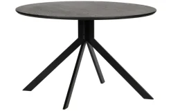 Woood Bruno Eettafel Rond Mdf Zwart Ø120cm