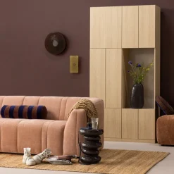 Woood Build Smalle Half Open Kast 54 Cm Eiken Decor Naturel [FSC]