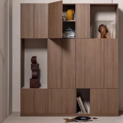Woood Build Wandkast Combinatie 188 Cm Eiken Decor Bruin [FSC]