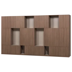 Woood Build Wandkast Combinatie 376 Cm Eiken Decor Bruin [FSC]