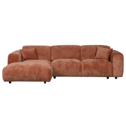 Woood CLOUD chaise longue links geweven chenille terra