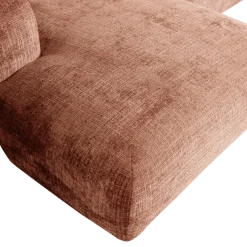 Woood CLOUD chaise longue links geweven chenille terra
