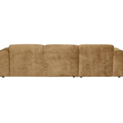 Woood CLOUD chaise longue links geweven chenille honinggeel