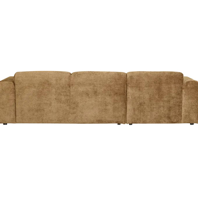 Woood CLOUD chaise longue links geweven chenille honinggeel
