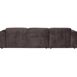 Woood CLOUD chaise longue links geweven chenille warm bruin