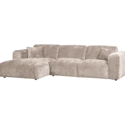Woood CLOUD chaise longue links geweven chenille naturel