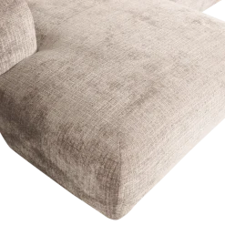 Woood CLOUD chaise longue links geweven chenille naturel