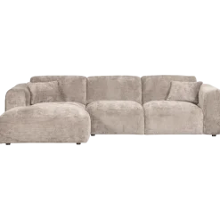 Woood CLOUD chaise longue links geweven chenille naturel