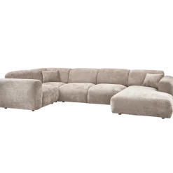 Woood CLOUD hoekbank links geweven chenille naturel