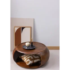 Woood Cole Salontafel Mango Hout Bruin
