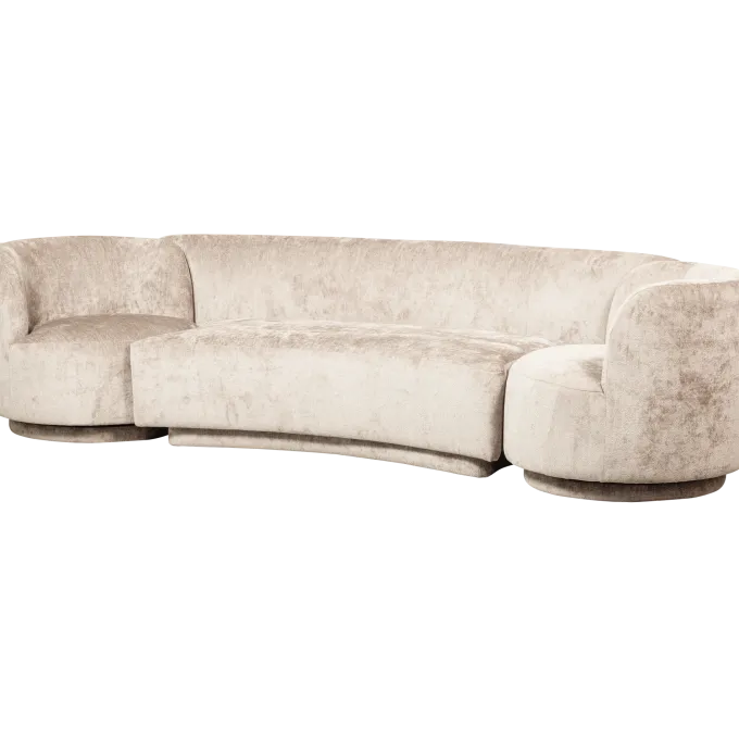 Woood Combi-popular: bankje + fauteuils naturel