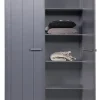 Woood Dennis Kast Grenen Steel Grey Geborsteld [fsc]