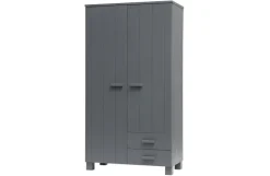 Woood Dennis Kast Met Laden Grenen Steel Grey Geborsteld [fsc]