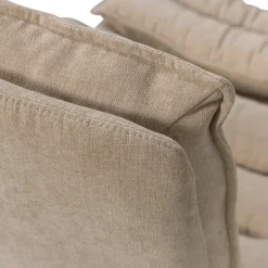 Woood Draaifauteuil Kube met hocker naturel