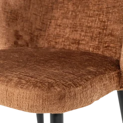 Woood Eetkamerstoel Luse Velvet Oranje - Set van 2 [fsc]
