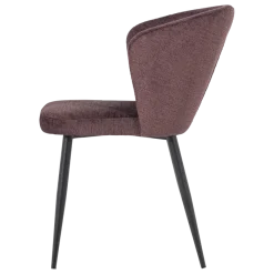 Woood Eetkamerstoel Luse Velvet Paars - Set van 2 [fsc]