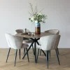 Woood Eetkamerstoel Luse Velvet Beige - Set van 2 [fsc]