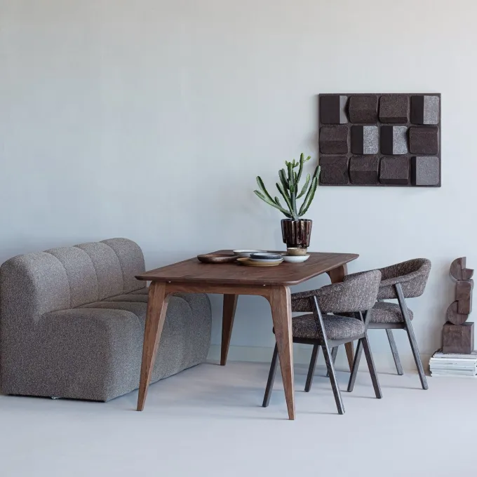 Woood Eettafel Rubo 180 x 95 cm mangohout bruin