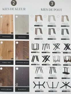 Woood Eettafel Tablo Vierkant met vele mogelijkheden