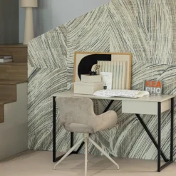 Woood Eliva eetkamerstoel structure velvet zand - set van 2